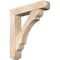 Ekena Millwork Olympic Craftsman Smooth Bracket w/ Offset Brace, Douglas Fir, 7 1/2"W x 36"D x 40"H BKT0806X36X40OLY04SDF - alternate 1